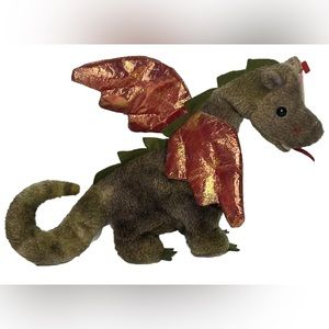 TY Beanie Babies Scorch the Dragon Plush Toy Tush Tag
